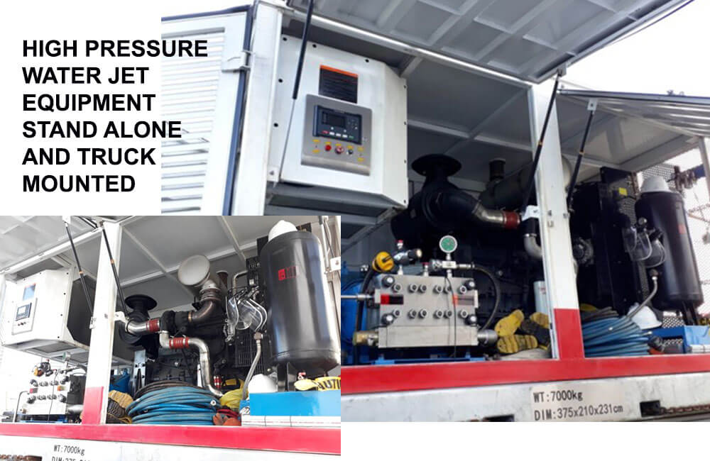 TESCO HIGH PRESSURE WATER JET EQUIPMENT AND TRUCK MOUNTED